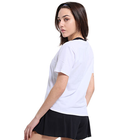 Aso Kadın Beyaz Günlük Stil T-Shirt 25YK014-BYZ