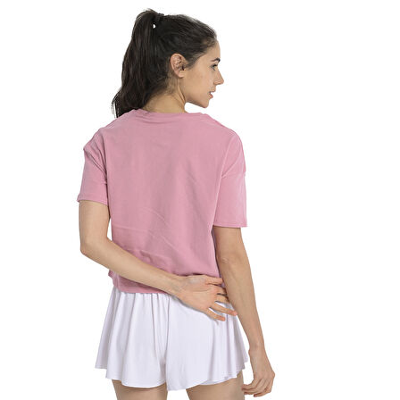 Ube Kadın Pembe Günlük Stil T-Shirt 25YK015-PMBE