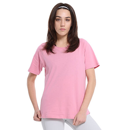 Mine Kadın Pembe Günlük Stil T-Shirt 25YK018-PMBE
