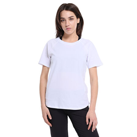 Mine Kadın Beyaz Günlük Stil T-Shirt 25YK018-BYZ