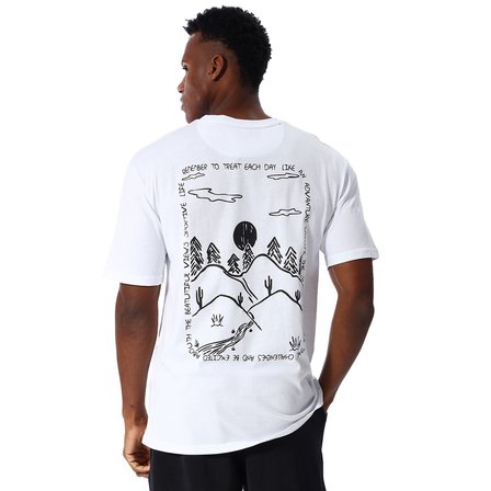 Yama Erkek Beyaz Günlük Stil T-Shirt 25YE030-BYZ