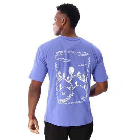 Yama Erkek Mor Günlük Stil T-Shirt 25YE030-MOR