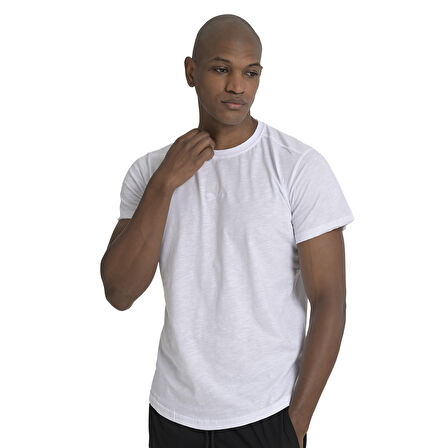 Iga Erkek Beyaz Günlük Stil T-Shirt 25YE031-BYZ