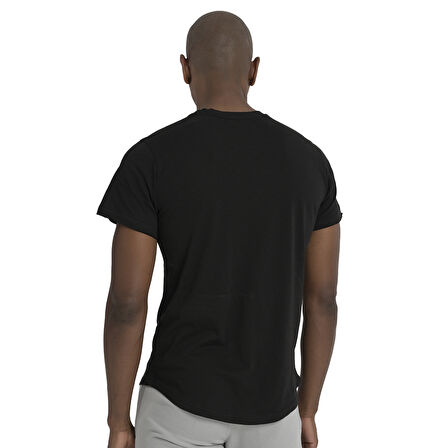 Iga Erkek Siyah Günlük Stil T-Shirt 25YE031-SYH