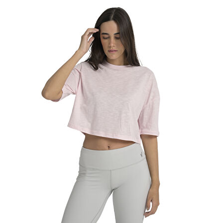 Tokyo Kadın Pembe Günlük Stil T-Shirt 25YK027-PMB