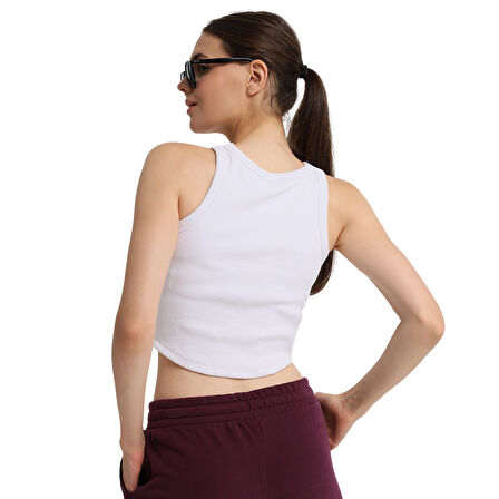 Suzu Kadın Beyaz Günlük Stil Atlet 25YK023-BYZ