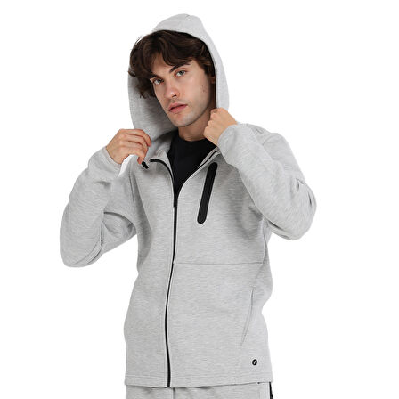 Arvada Full-Zip Erkek Gri Günlük Stil Eşofman Üstü 25KE1007-KML