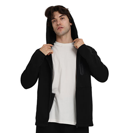 Arvada Erkek Siyah Günlük Stil Eşofman Üstü 25KE1007-SYH