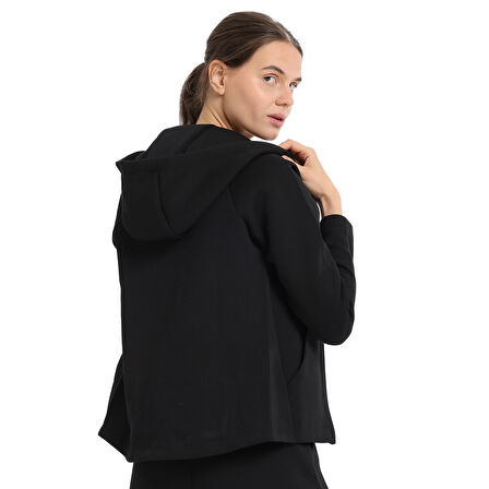 Peoria Kadın Siyah Günlük Stil Eşofman Üstü 25KK1048-SYH