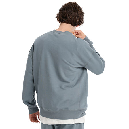 Ault Oversize Erkek Gri Günlük Stil Sweatshirt 25KE1009-GRI