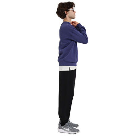 Ault Oversize Erkek Mavi Günlük Stil Sweatshirt 25KE1009-MVI