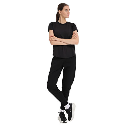 Zana Kadın Siyah Koşu T-Shirt 25KK1047-SYH