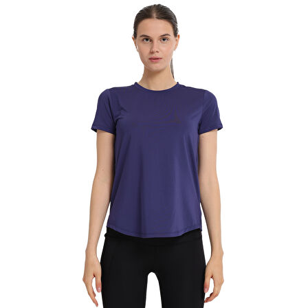 Zana Kadın Mavi Koşu T-Shirt 25KK1047-MVI