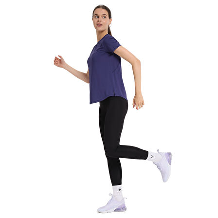 Zana Kadın Mavi Koşu T-Shirt 25KK1047-MVI