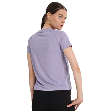 Zana Kadın Mor Koşu T-Shirt 25KK1047-LIL