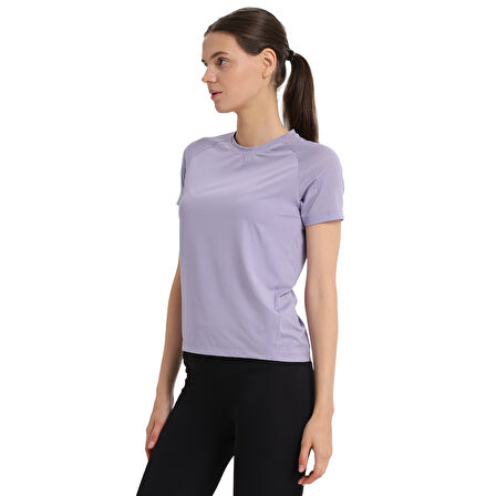 Zana Kadın Mor Koşu T-Shirt 25KK1047-LIL