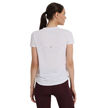 Zana Kadın Beyaz Koşu T-Shirt 25KK1047-KBYZ