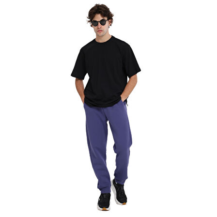 Wink Oversize Erkek Siyah Günlük Stil T-Shirt 25KE1024-SYH