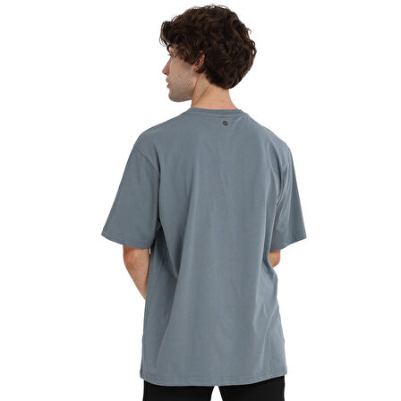 Wink Oversize Erkek Gri Günlük Stil T-Shirt 25KE1024-GRI