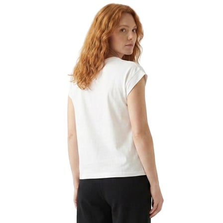 Aven Kadın Beyaz Günlük Stil T-Shirt 26YK0028-KBYZ