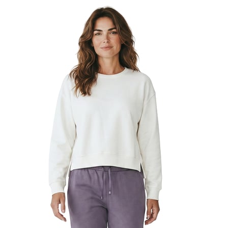 Cleo Kadın Beyaz Günlük Stil Sweatshirt 26YK0008-KBYZ