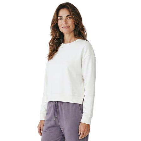 Cleo Kadın Beyaz Günlük Stil Sweatshirt 26YK0008-KBYZ