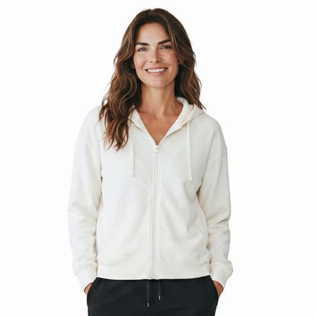 Cleo Kadın Beyaz Günlük Stil Eşofman Üstü 26YK0019-KBYZ
