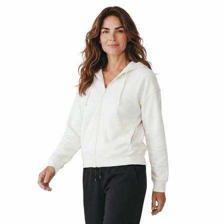 Cleo Kadın Beyaz Günlük Stil Eşofman Üstü 26YK0019-KBYZ