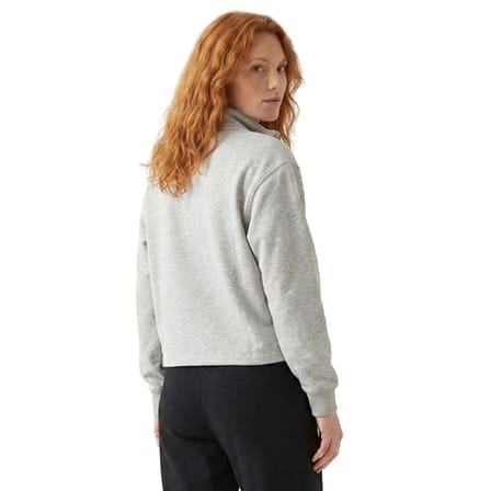 Cleo Zip Neck Kadın Gri Günlük Stil Sweatshirt 26YK0006-KML