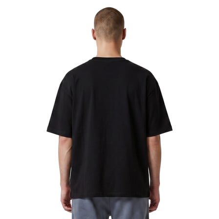Corin Oversize Erkek Siyah Günlük Stil T-Shirt 26YE0016-SYH