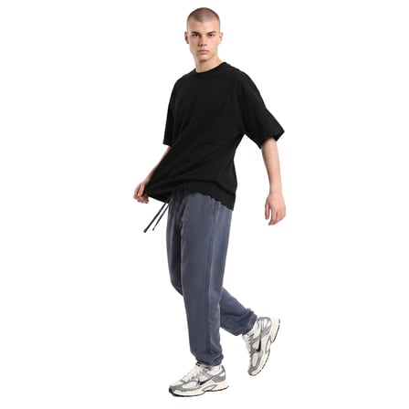 Corin Oversize Erkek Siyah Günlük Stil T-Shirt 26YE0016-SYH