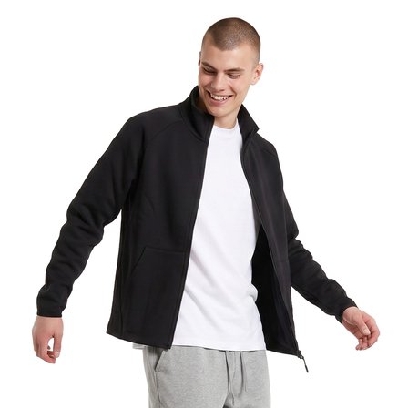 Elio Full-Zip Erkek Siyah Günlük Stil Eşofman Üstü 26YE0001-SYH