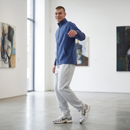 Elio Full-Zip Erkek Lacivert Günlük Stil Eşofman Üstü 26YE0001-KLCV