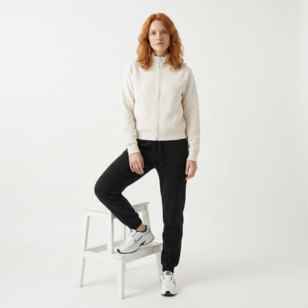 Kaia Full-Zip Kadın Beyaz Günlük Stil Eşofman Üstü 26YK0001-KBYZ