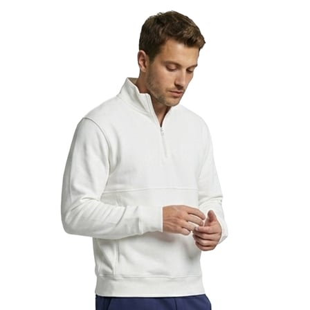 Nolan Zip Neck Erkek Beyaz Günlük Stil Sweatshirt 26YE0004-KBYZ
