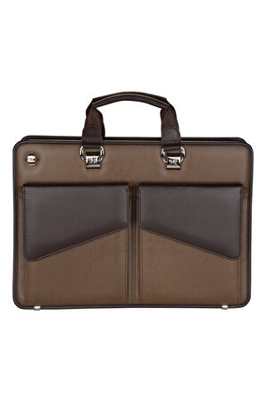 Evrak Çantası 6 Cepli King Çift Saplı Briefcase Vegan 29x42 cm