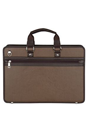 Evrak Çantası 6 Cepli King Çift Saplı Briefcase Vegan 29x42 cm