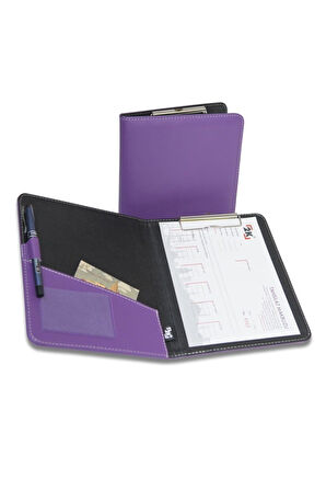 Kapaklı Sekreterlik A5 100 Yaprak Kapasiteli Rainbow Cilp Board Vegan 18,5x23 cm