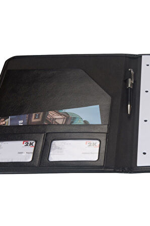Kapaklı Sekreterlik A4 Padfolio 100 Yaprak Kapasiteli Vegan 24,5x32 cm