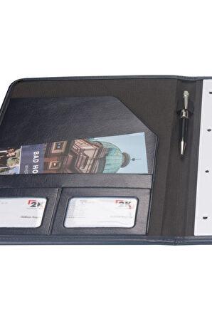 Kapaklı Sekreterlik A4 Padfolio 100 Yaprak Kapasiteli Vegan 24,5x32 cm
