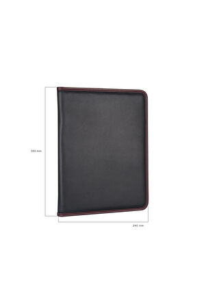 Kapaklı Sekreterlik A4 Padfolio 100 Yaprak Kapasiteli Vegan 24,5x32 cm