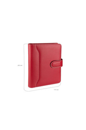 Organizer Ajanda Kılıflı A5 Tarihsiz Çizgili 160 Yaprak 14x20 Defterli Ortadan Dilli Rainbow Vegan 17x22 cm