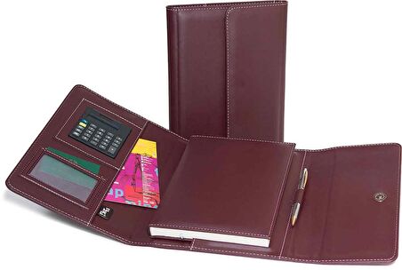 2K ORG.DİPLOMAT 17X24 MIK.KAPAK BORDO ÇİZGİLİ 5211