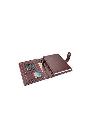 2026 Organizer Ajanda Kılıflı Tarihli Çizgili 168 Yaprak 17x24 Defterli Dilli Mıknatıslı Rainbow Vegan 20x26 cm. Bordo