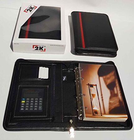 2K ORG. DEFTER 14x20 SUNİ DERİ FERM. HALKAL KAR. 5280