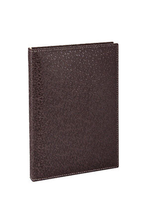 Deri Defter Günlük Journal Ajanda Tarihsiz Kareli 160 Yaprak Hilton Vegan 20x28 cm