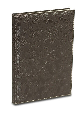 Deri Defter Günlük Journal Ajanda Tarihsiz Kareli 160 Yaprak Paris Vegan 20x28 cm