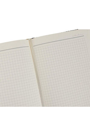 Deri Defter Günlük Journal Ajanda Tarihsiz Kareli 160 Yaprak Paris Vegan 20x28 cm