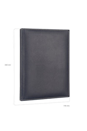 Deri Defter Günlük Journal Ajanda Tarihsiz Kareli 160 Yaprak Rainbow Vegan 17x24 cm