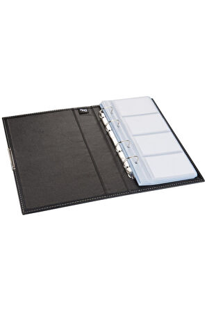 Kartvizit Albümü 4 Sıralı 192 Kartlık Business Card Album Vegan 16x26,5 cm